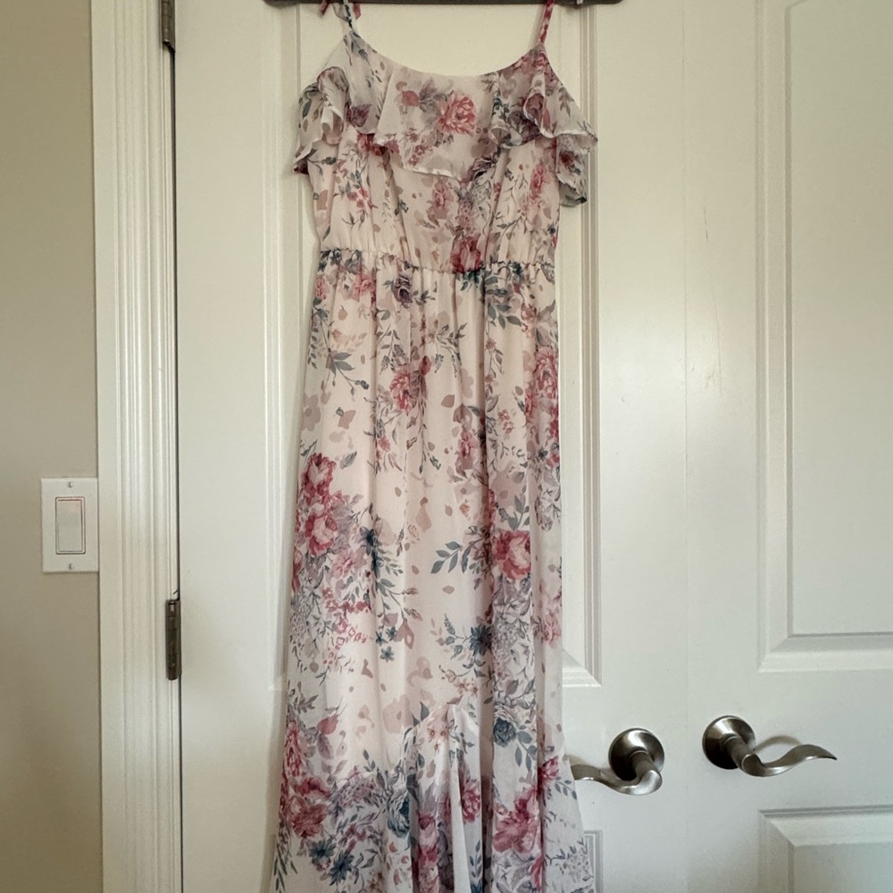 Floral Ruffle Maxi Dress